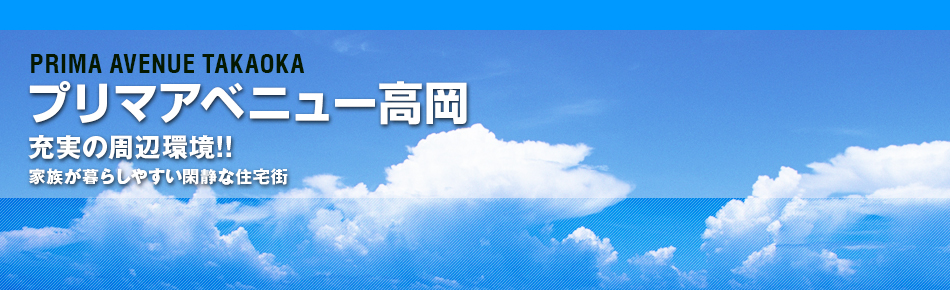 プリマアベニュー高岡 充実の周辺環境!!家族が暮らしやすい閑静な住宅街