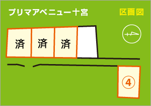 プリマアベニュー十宮 区画図